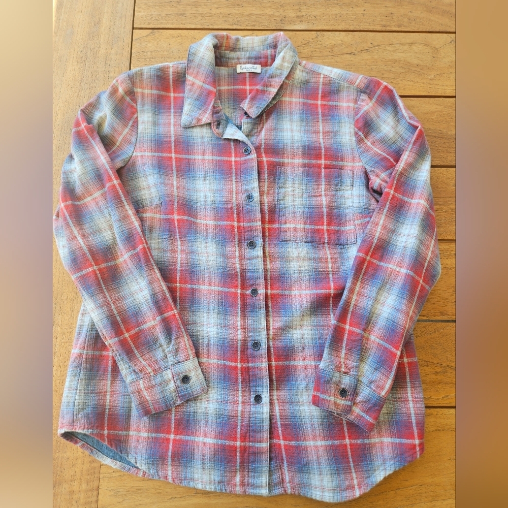 Splendid Plaid Button Down Shirt – Size S (Sample)